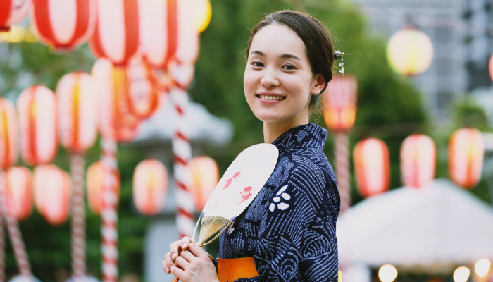 夏祭り浴衣姿イメージ