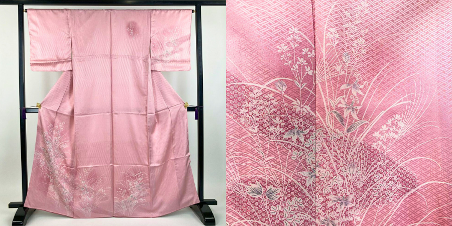 訪問着秋の草花