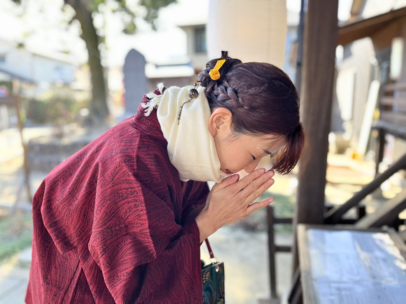 首元から冷気を防ぐイメージ画像