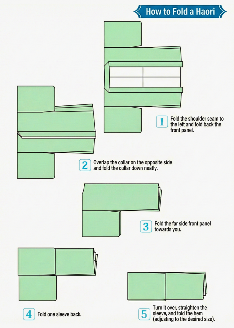 how to fold a haori image