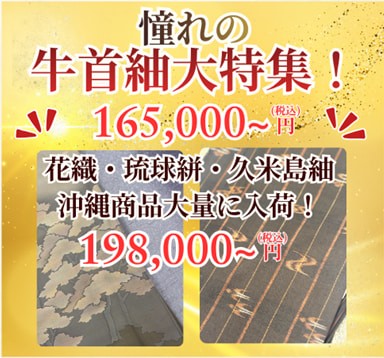 あこがれの牛首紬特集